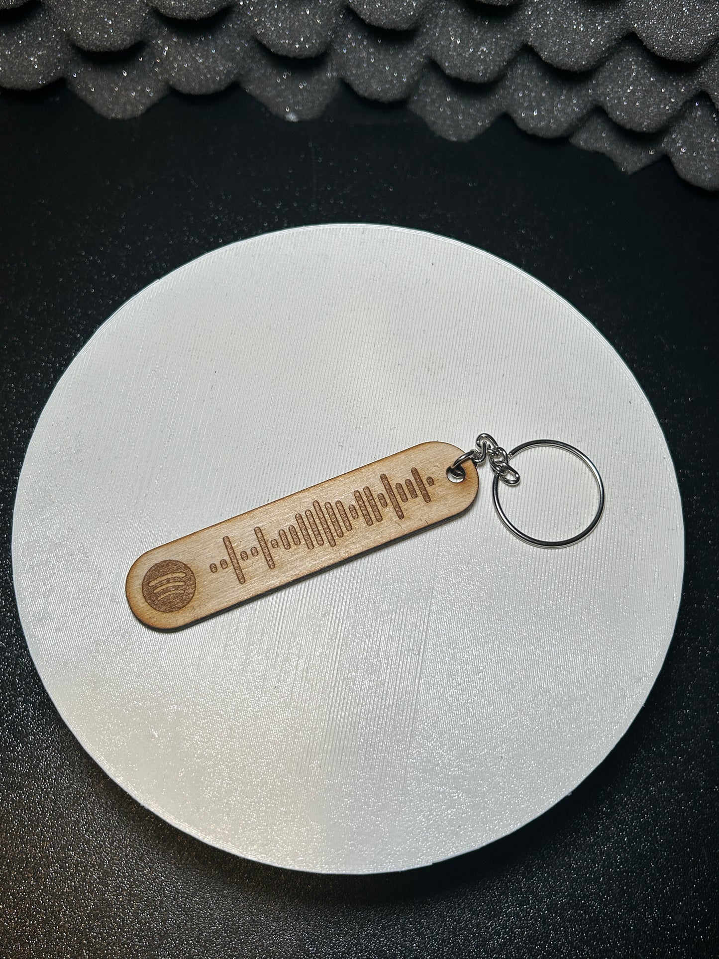 Drewniany brelok Spotify