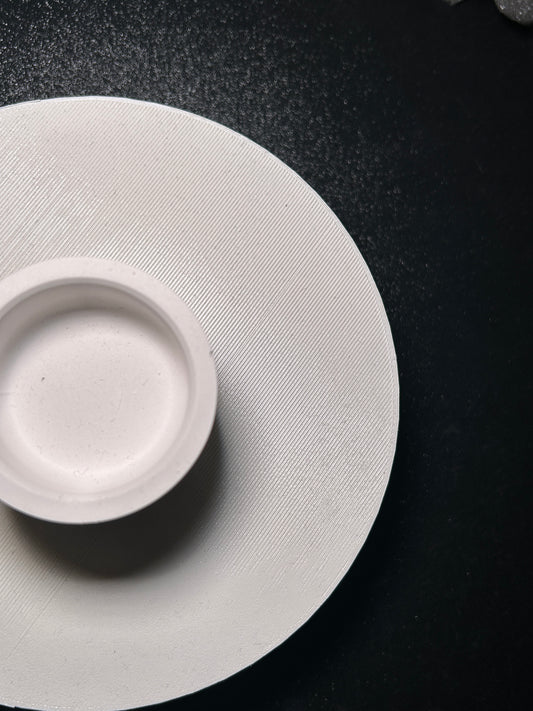 Świecznik gipsowy v2