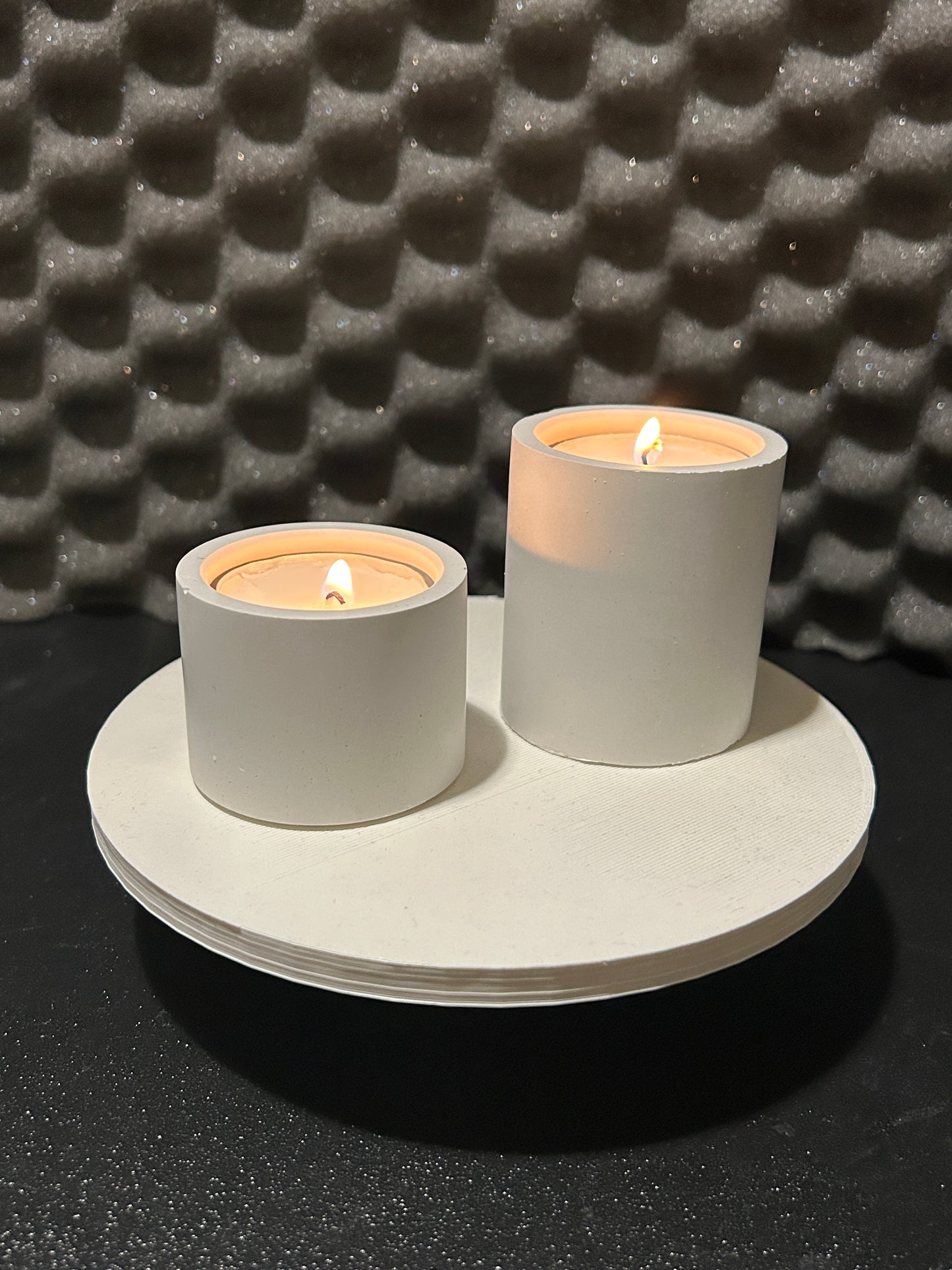 Świecznik gipsowy v1